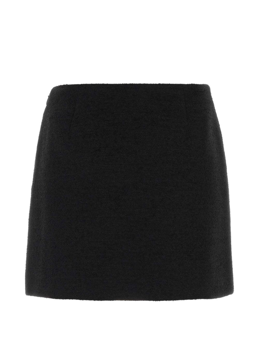 Fendi Bouclé Wool Mini Skirt