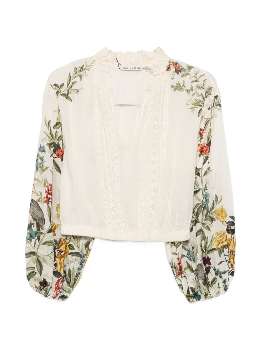 ALICE+OLIVIA Cassie Cropped Blouse