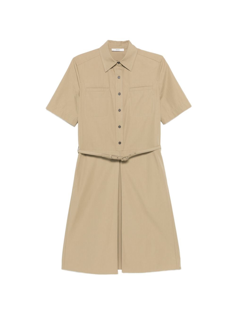 Fendi Abito Corto In Cotone