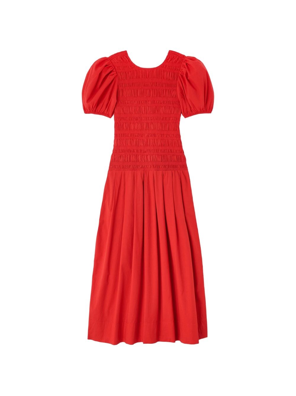 GANNI Organic Cotton Midi Dress