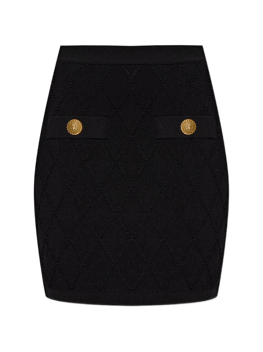 Balmain Quilted Mini Skirt