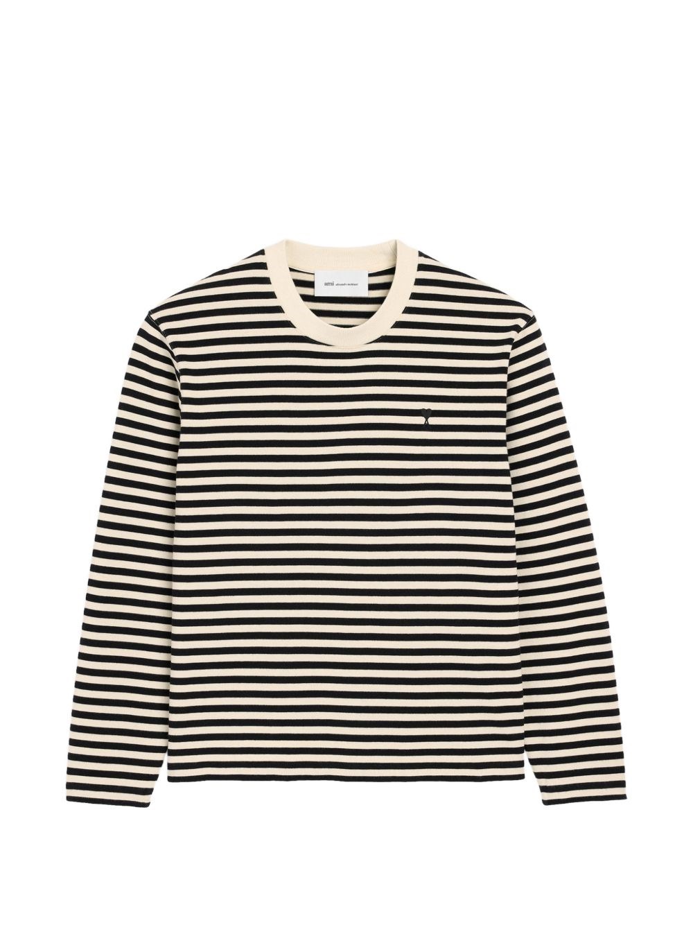 Ami Paris Ami De Coeur Striped T-Shirt