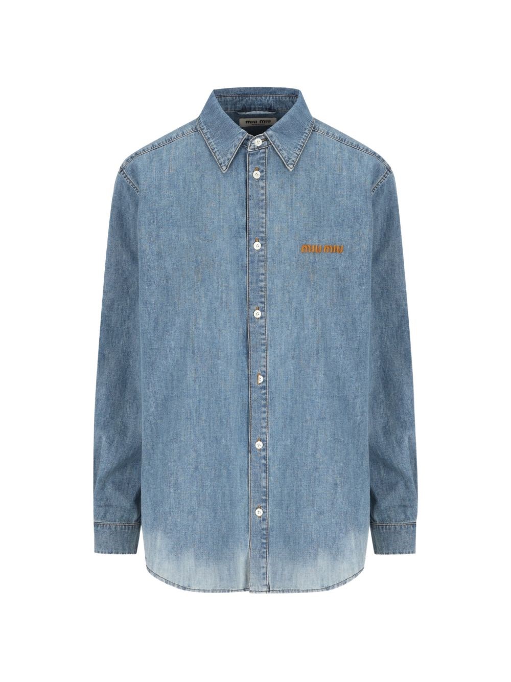 Miu Miu Logo Cotton Shirt