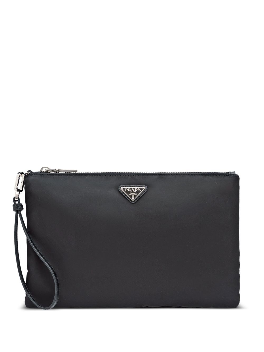 Re-Nylon And Saffiano Pouch