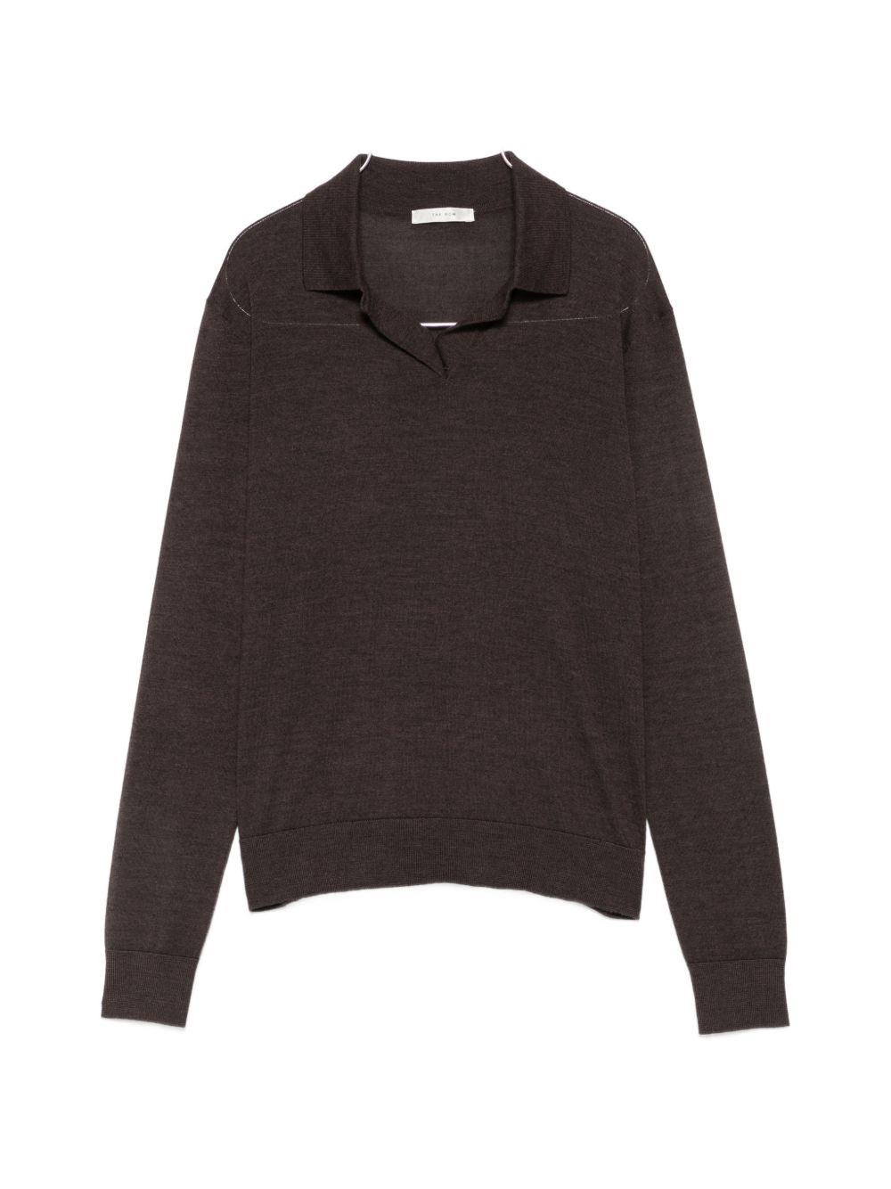 The Row Pauli Wool And Silk Polo Sweater