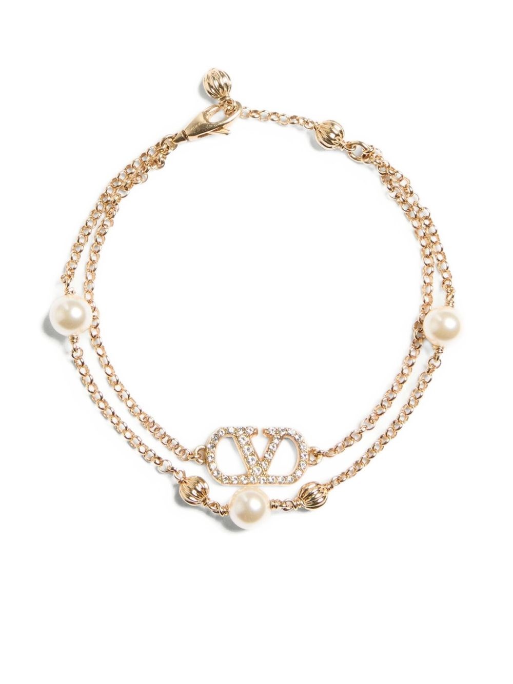 Valentino Garavani Vlogo Signature Pearl Bracelet