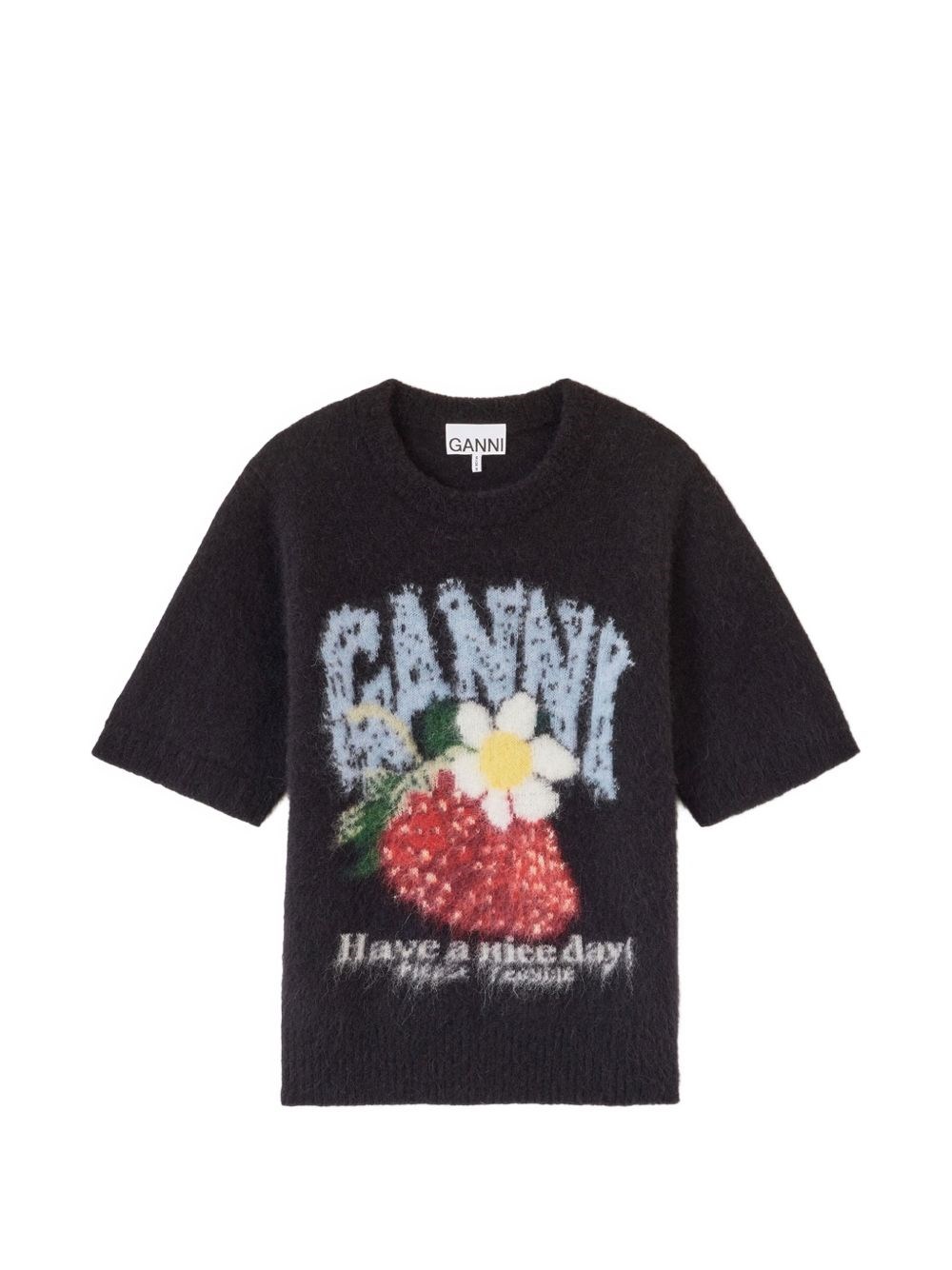 GANNI Wool T-Shirt