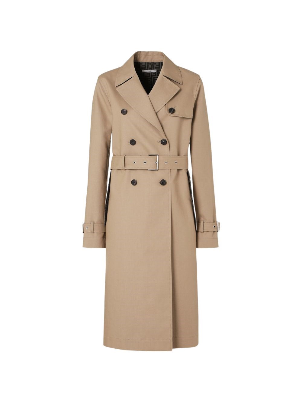 Fendi Fendi Cotton Blend Trench Coat