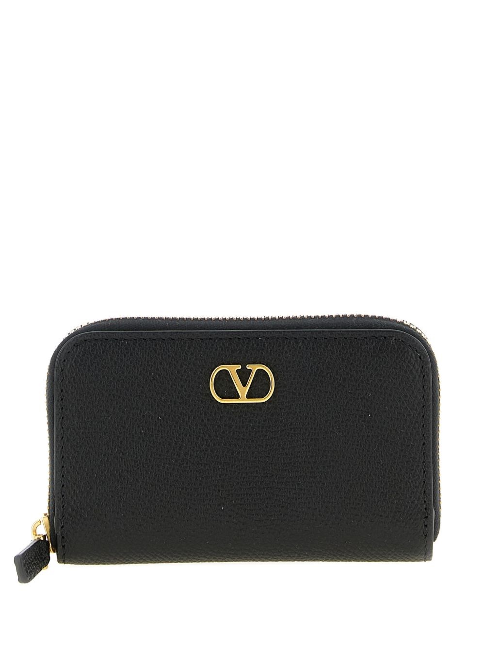 Valentino Garavani Vlogo Signature Leather Wallet