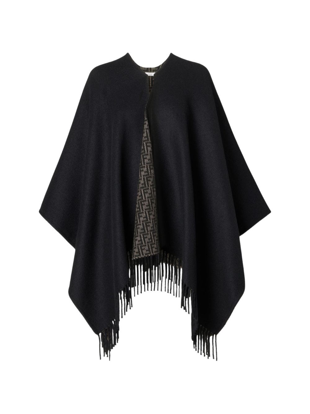 Fendi Ff Wool And Cashmere Poncho
