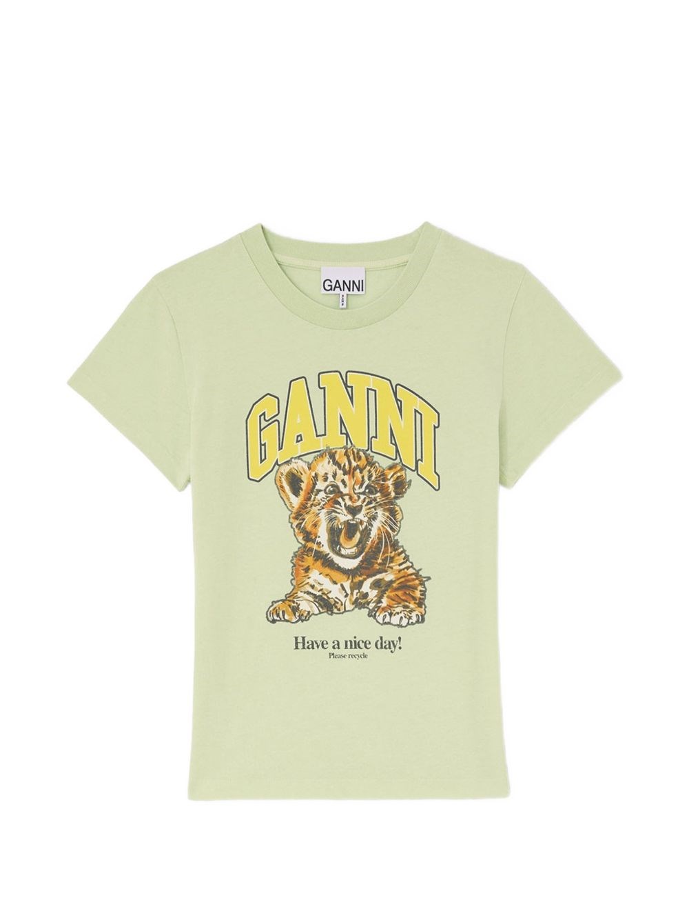 GANNI T-Shirt In Cotone Stampato