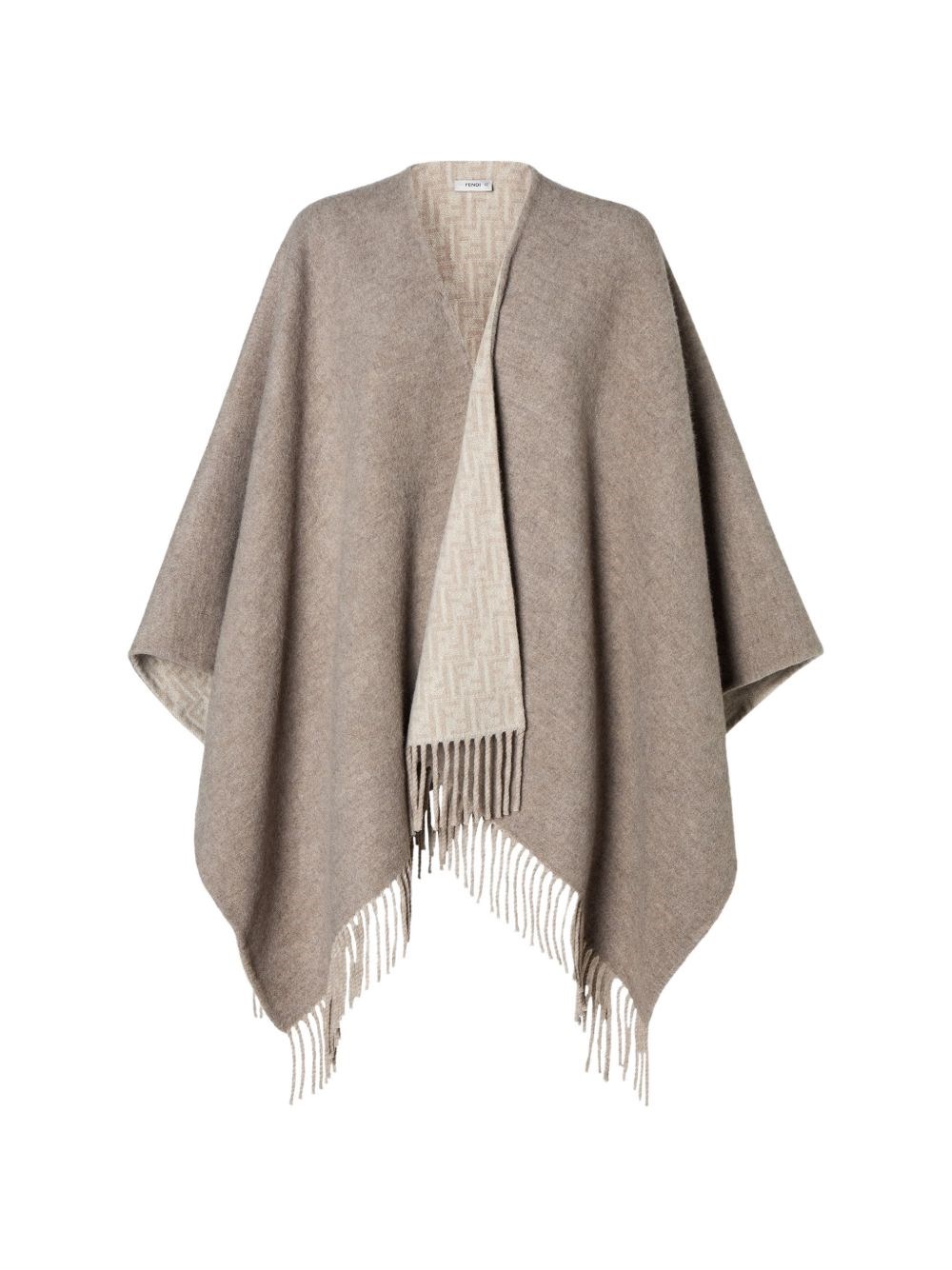 Fendi Wool And Cashmere Poncho