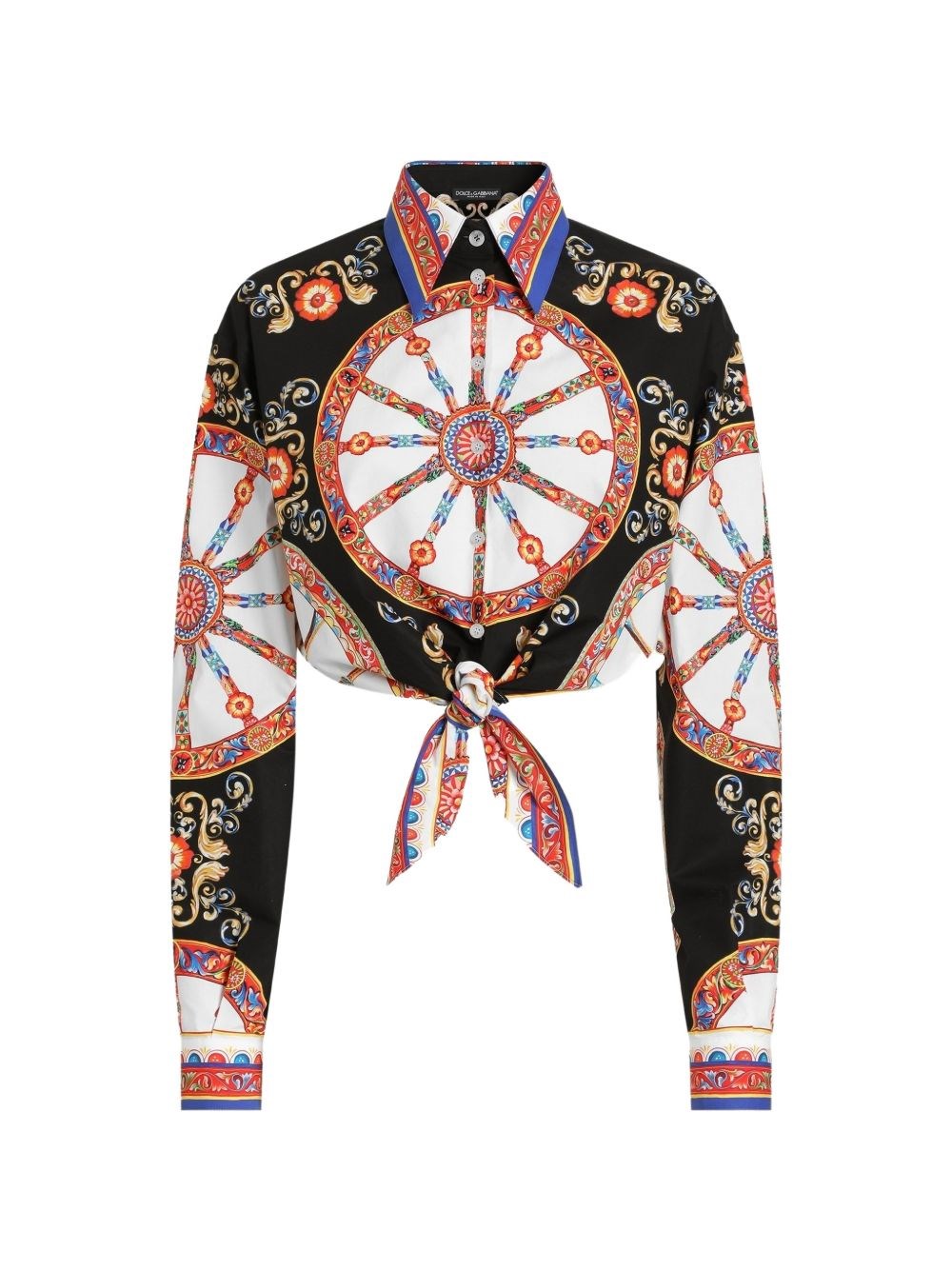 Dolce & Gabbana Carretto Print Cotton Shirt
