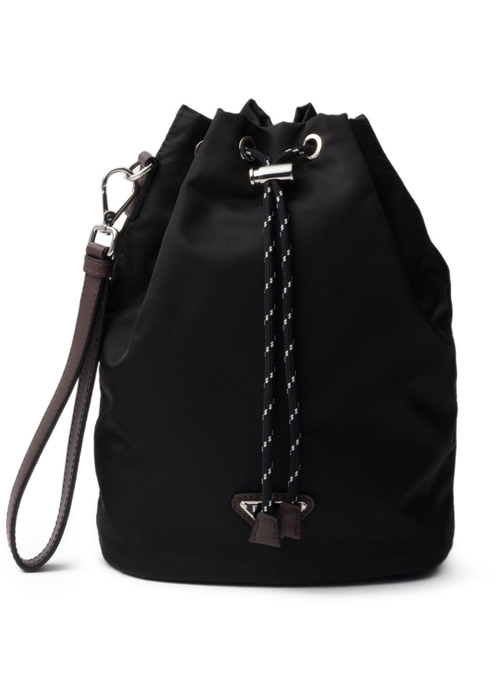 Prada Prada Speedrock Re-Nylon And Leather Pouch