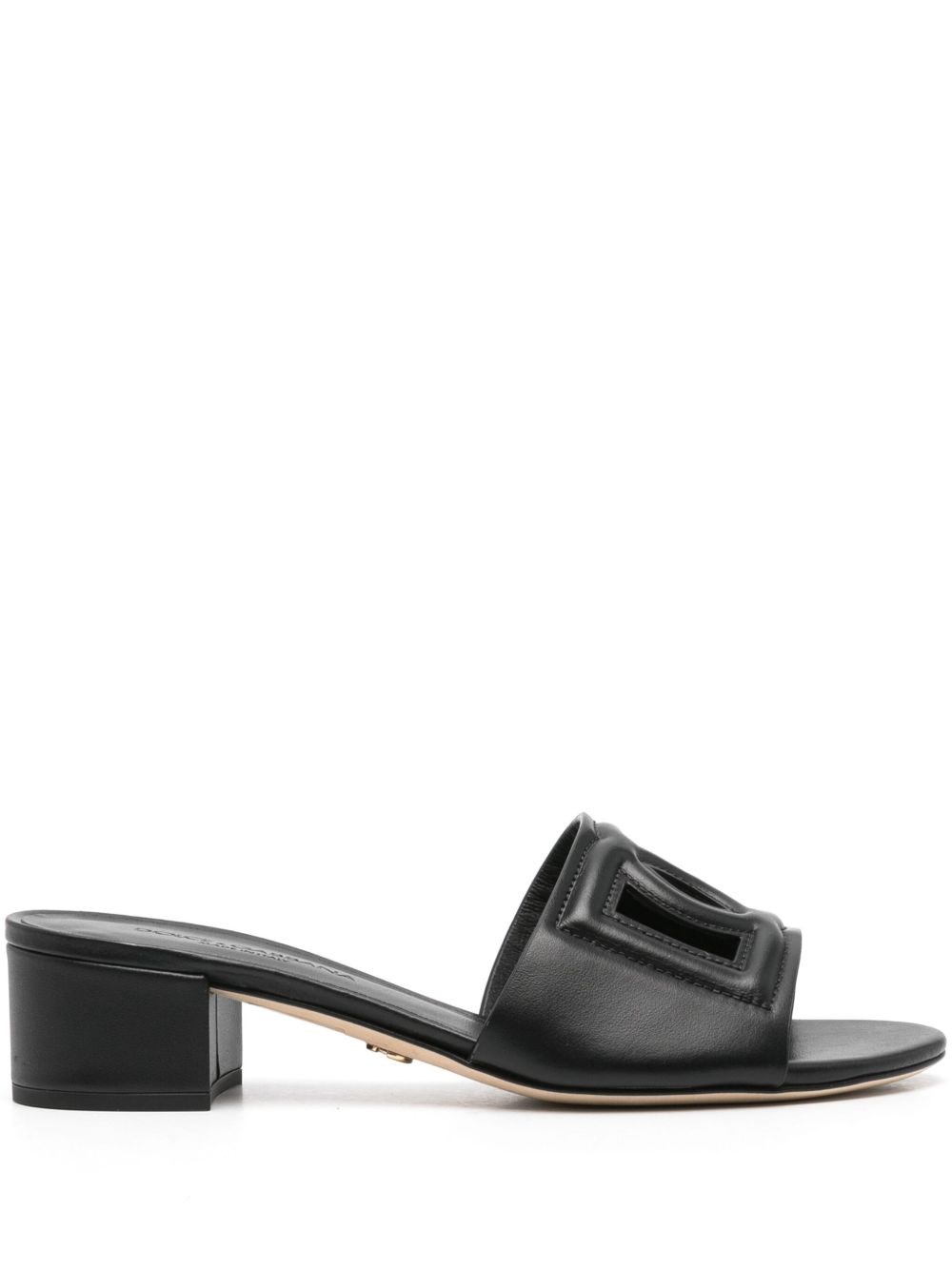 Dolce & Gabbana Dg Logo Leather Sandals