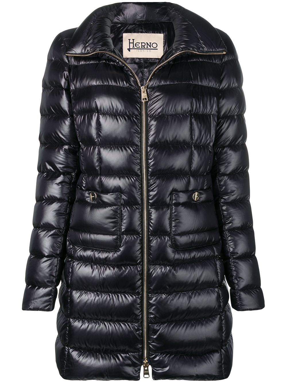 Herno Giacca Midi In Piuma Maria