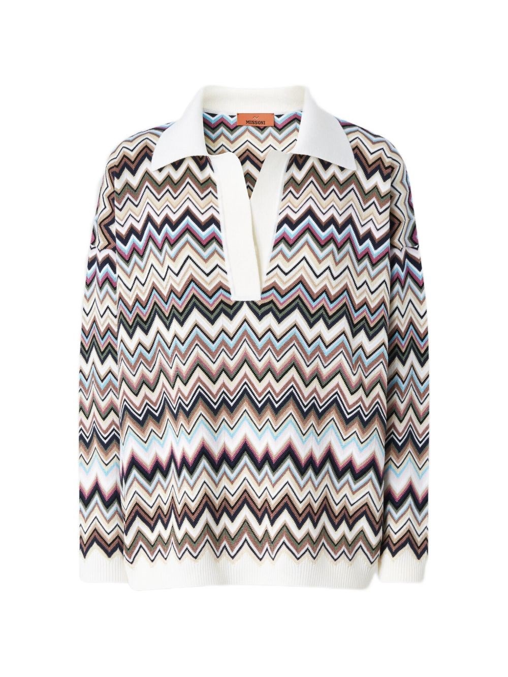 Missoni Zig Zag Motif Polo Shirt