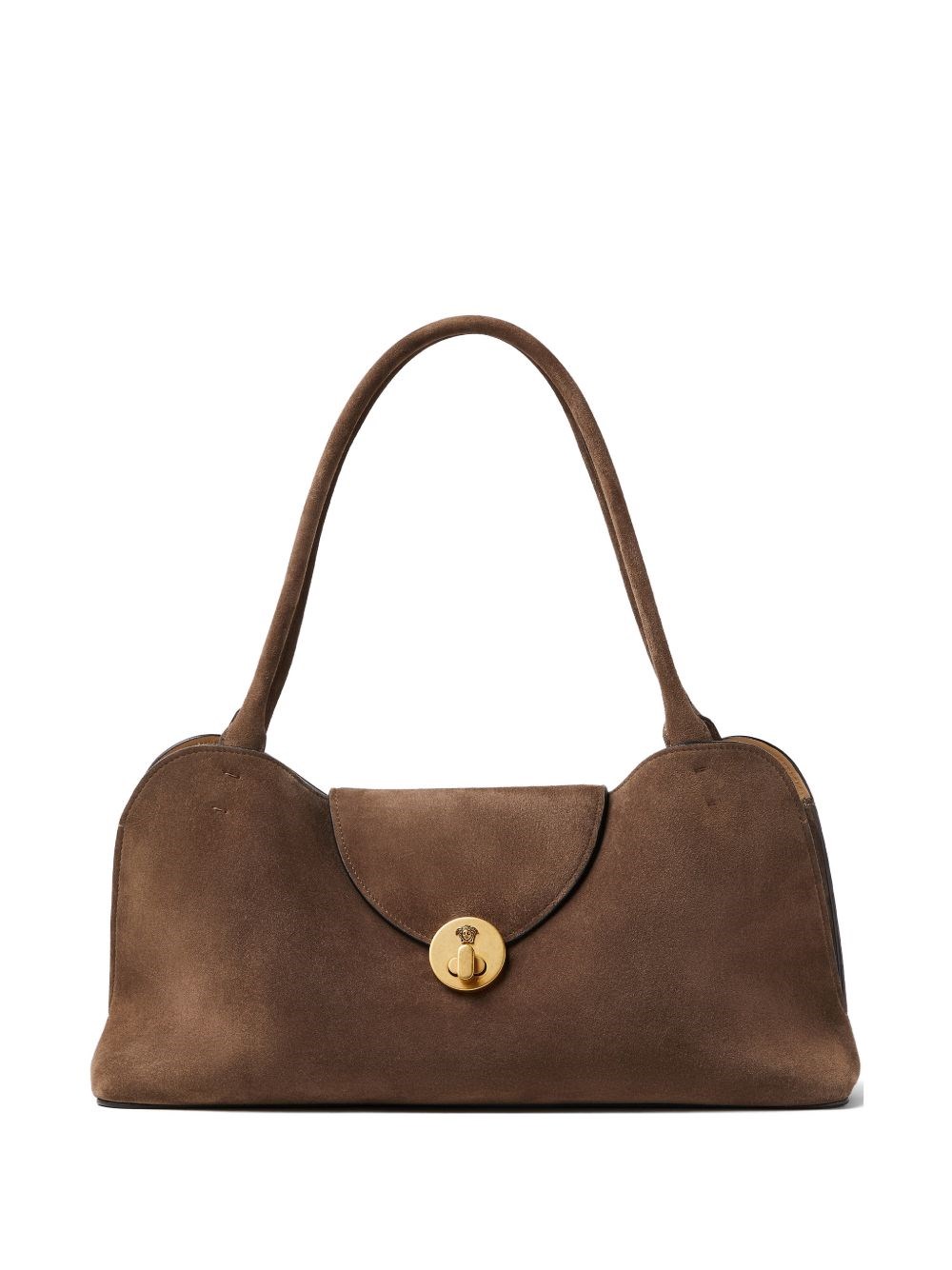 Versace Vivian Suede Leather Shoulder Bag