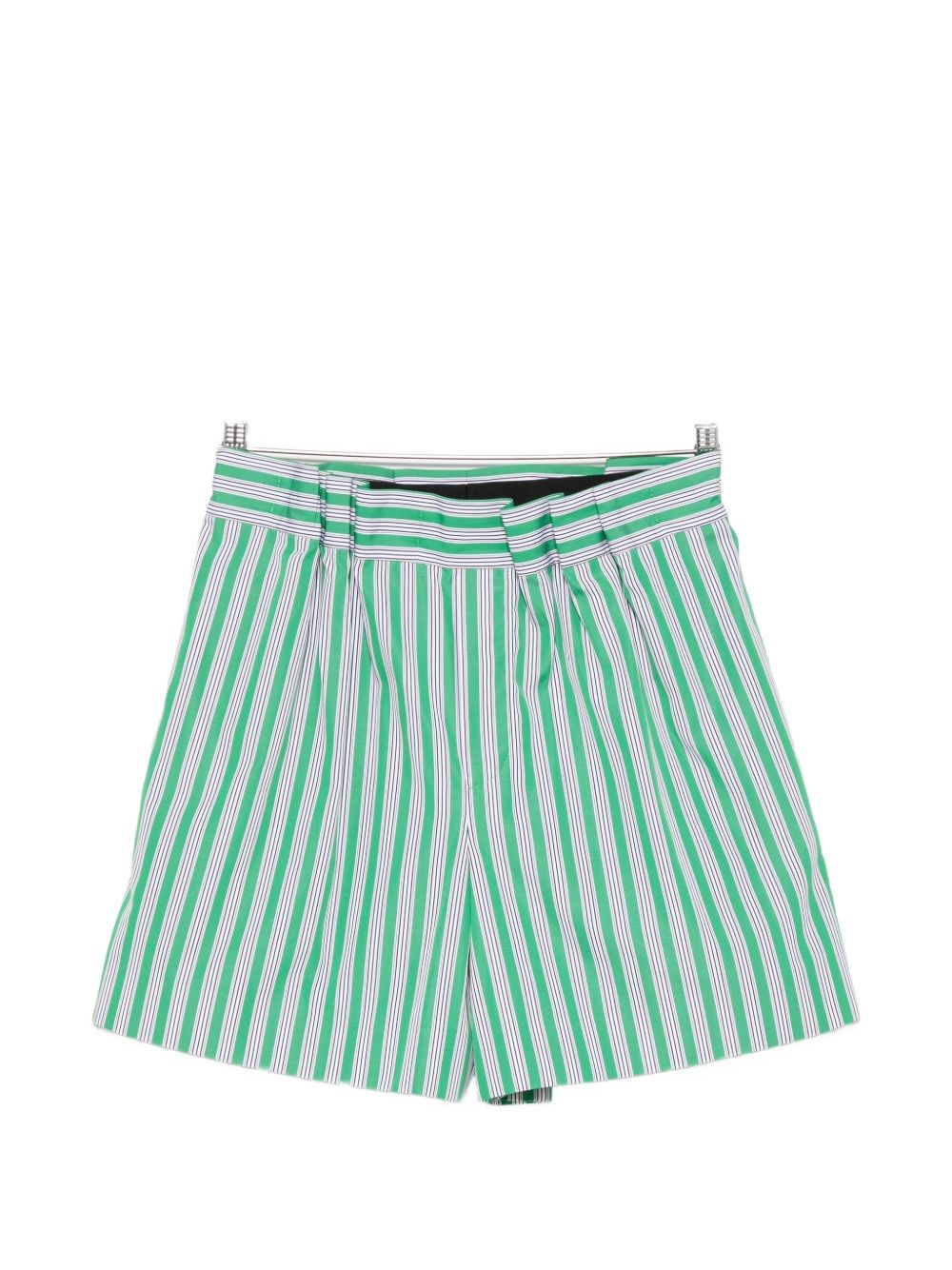 Loewe Pantaloni Corti A Righe In Cotone