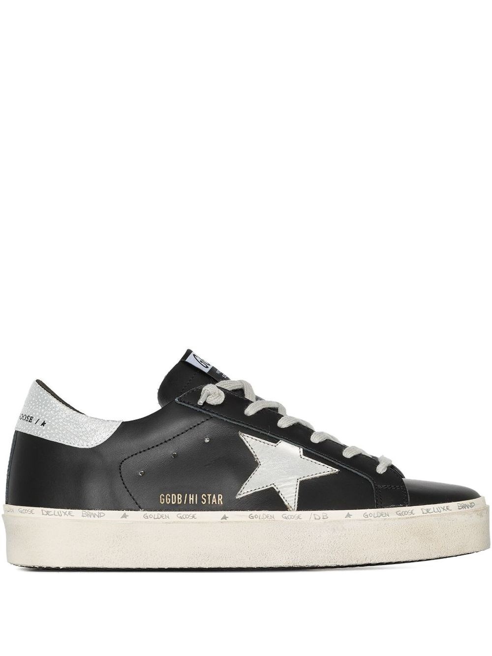 Golden Goose Hi Star Leather Sneakers
