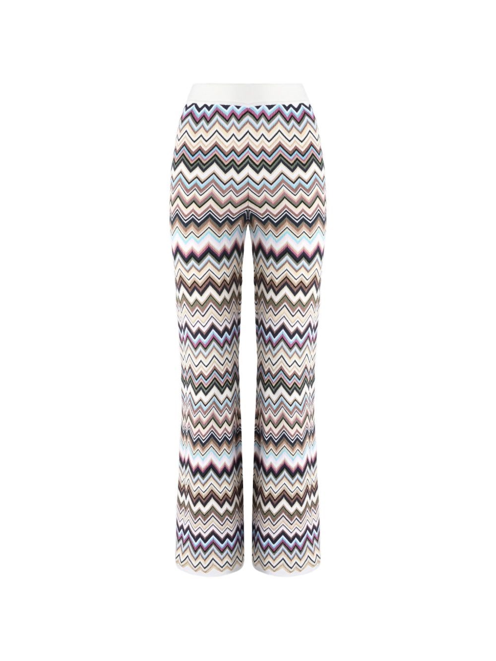 Missoni Pantaloni In Lana Con Motivo Zig Zag
