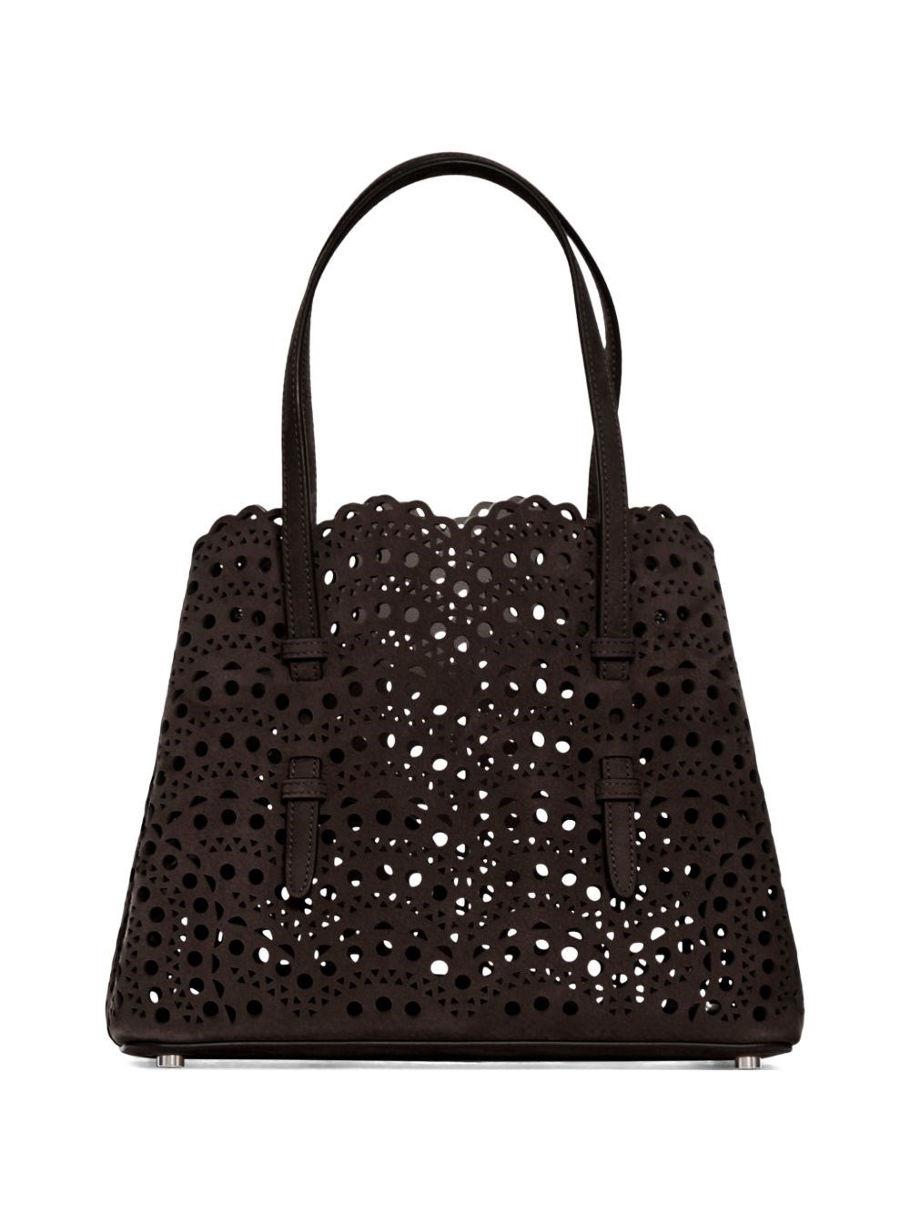 Mina 25 vienne brown suede tote bag