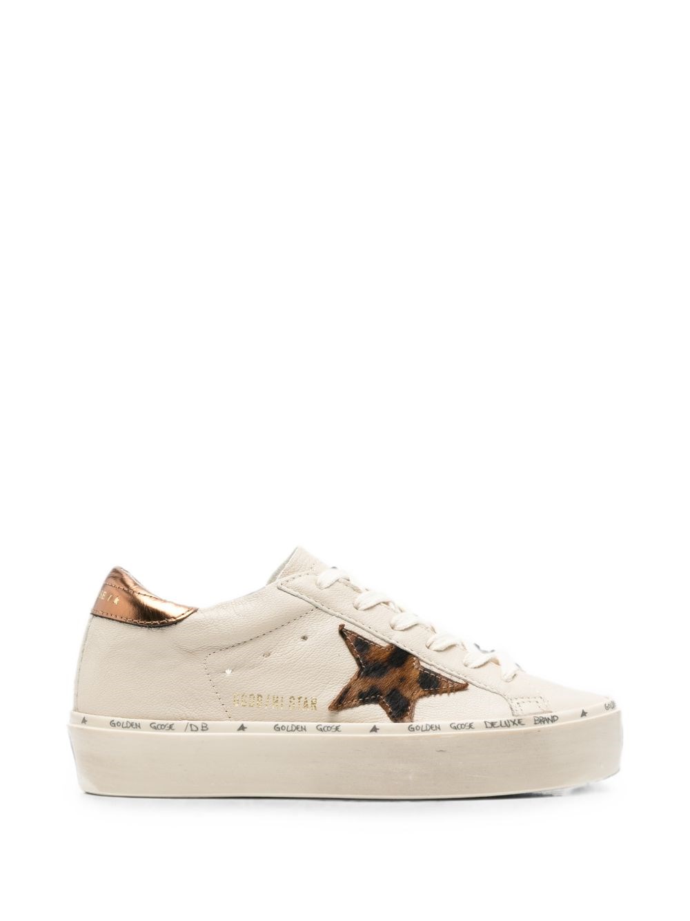 Golden Goose Hi Star Leather Sneakers