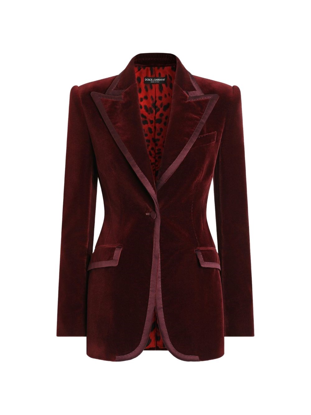 Dolce & Gabbana Giacca Monopetto In Velluto