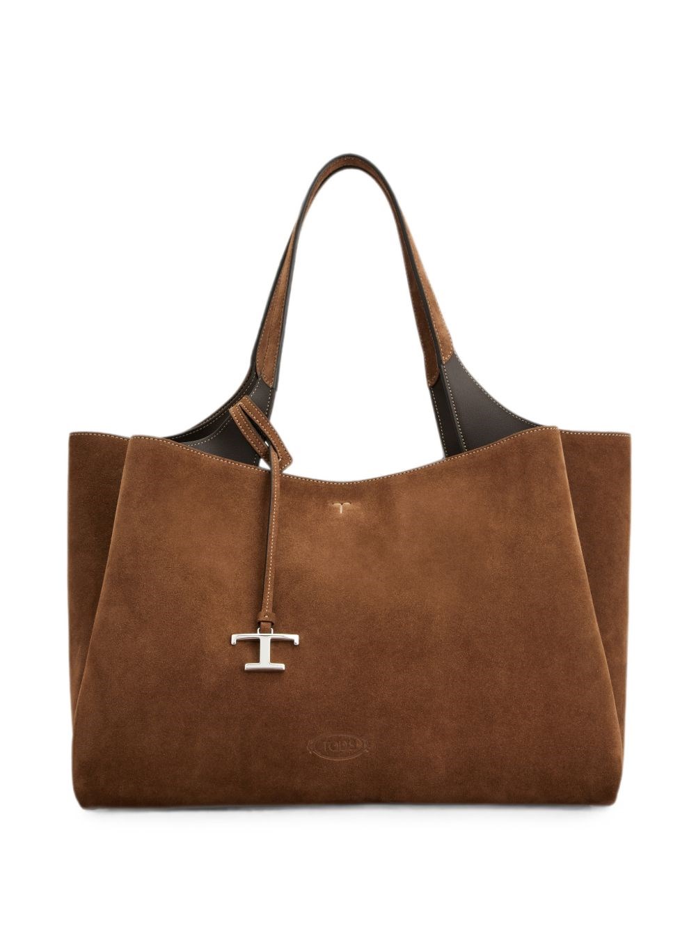 T Timeless Medium Leather Tote