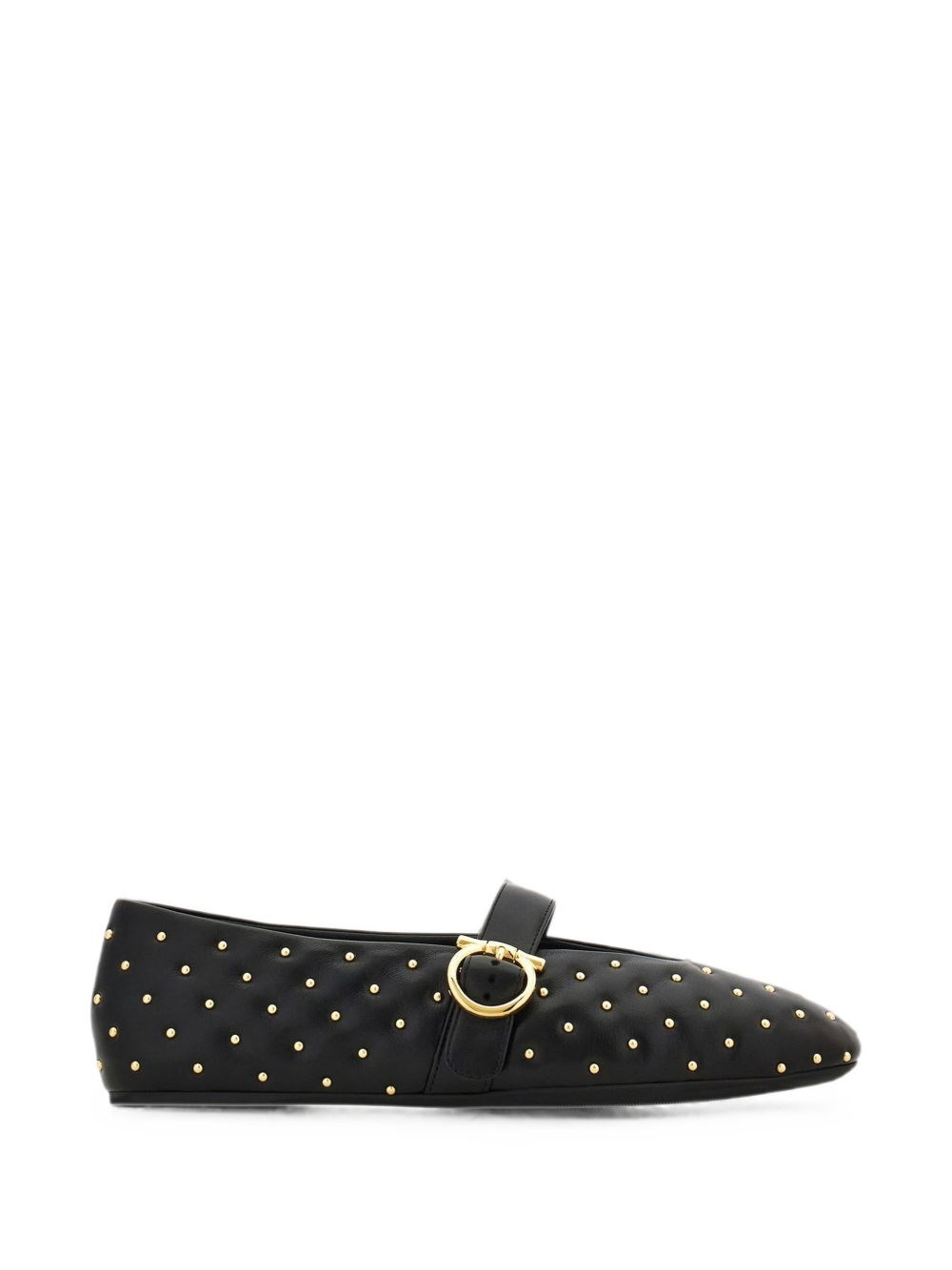 Leather Quilted Ballet Flats