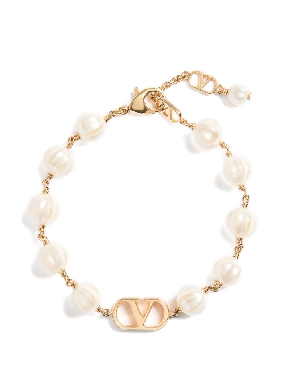 Valentino Garavani Vlogo Signature Pearl Bracelet