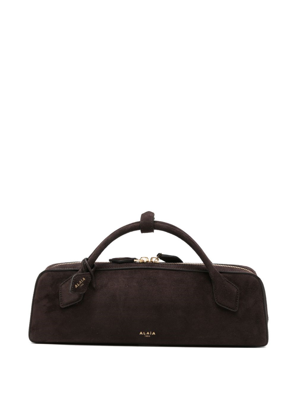Alaïa Le Teckel Suede Leather Clutch