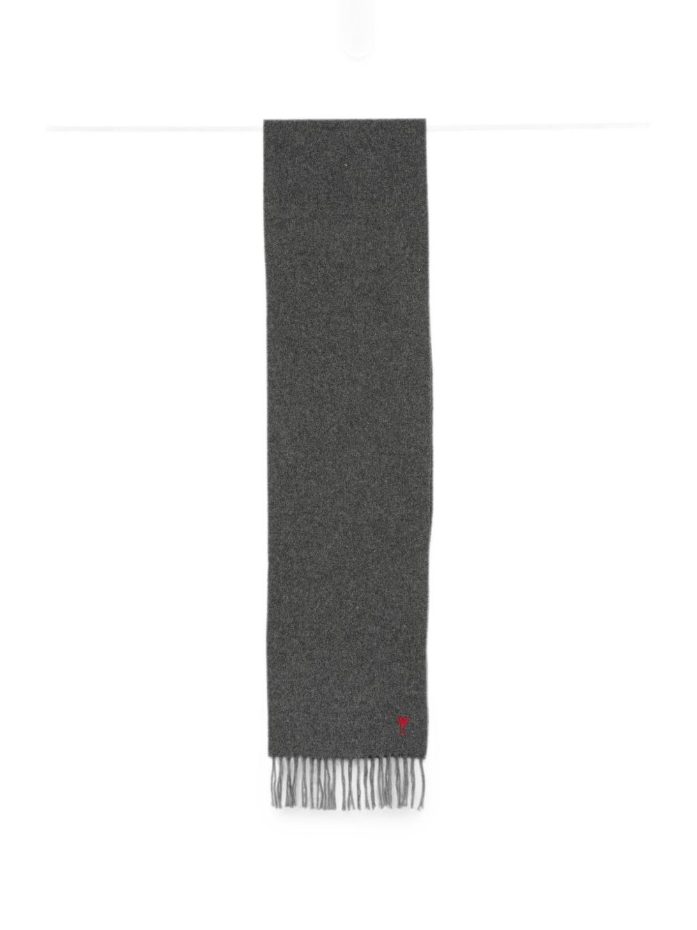Ami Paris Ami De Coeur Wool Scarf