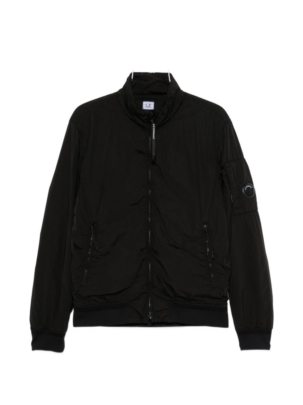 C.p. Company Nylon Bomber Jacket In Black
