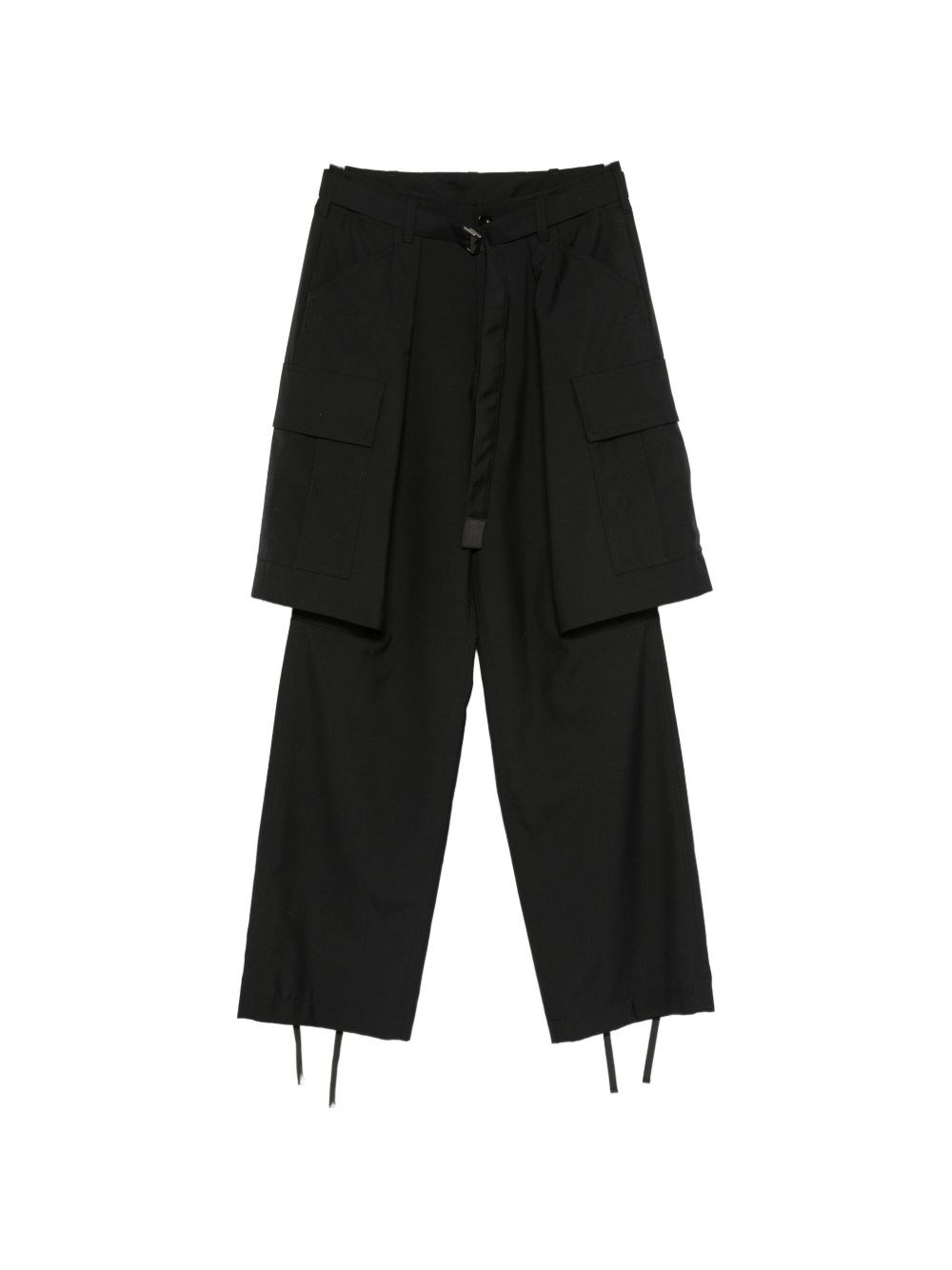 Sacai Pantaloni In Misto Lana