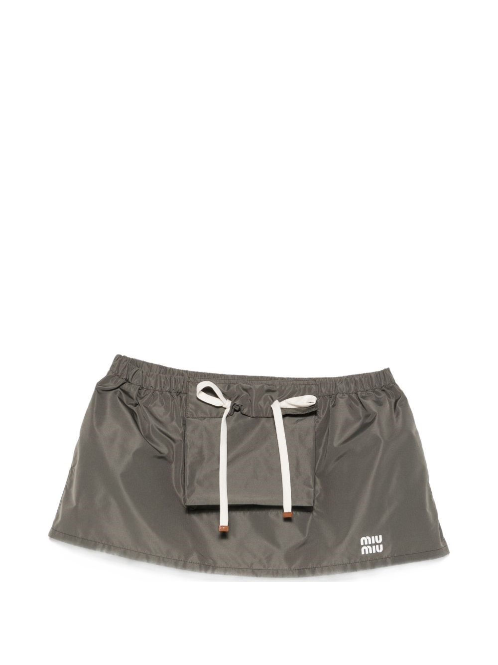 Miu Miu Logo Mini Skirt