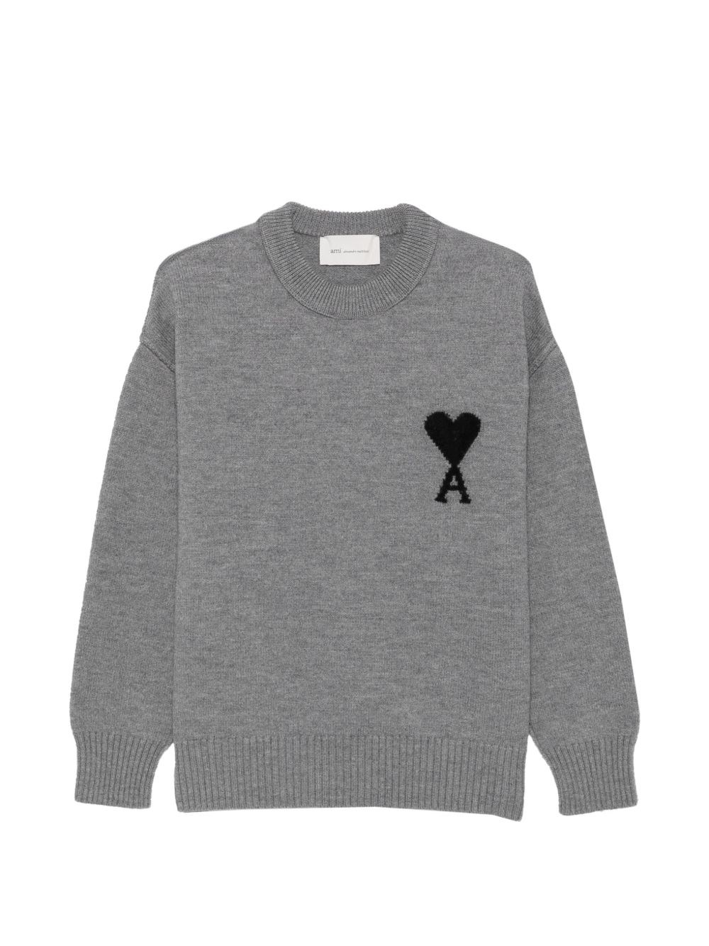 Ami Paris Ami De Coeur Wool Crewneck Sweater