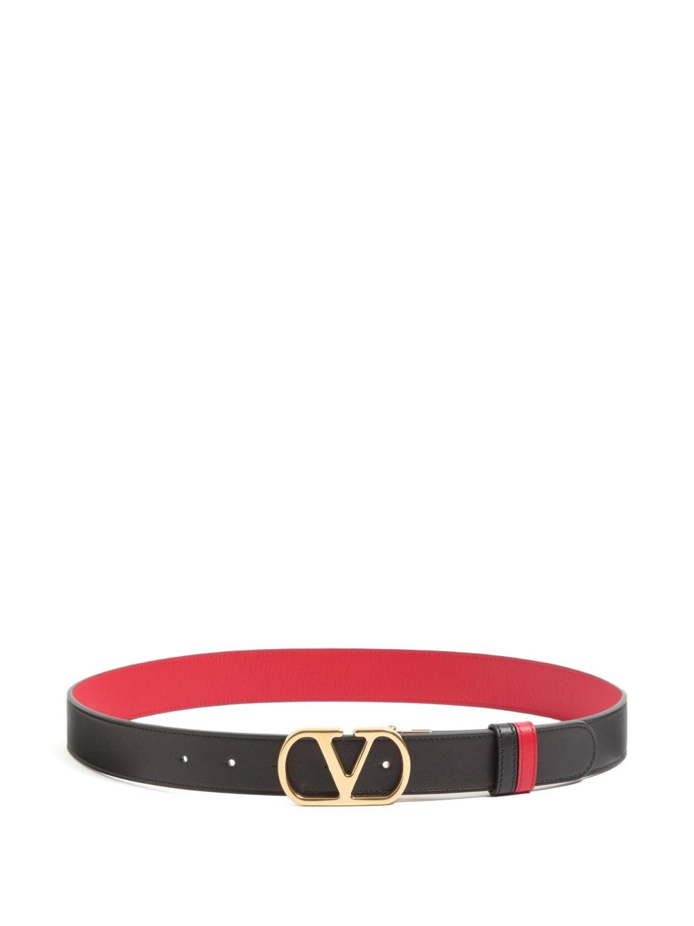 Valentino Garavani Vlogo Signature Leather Belt