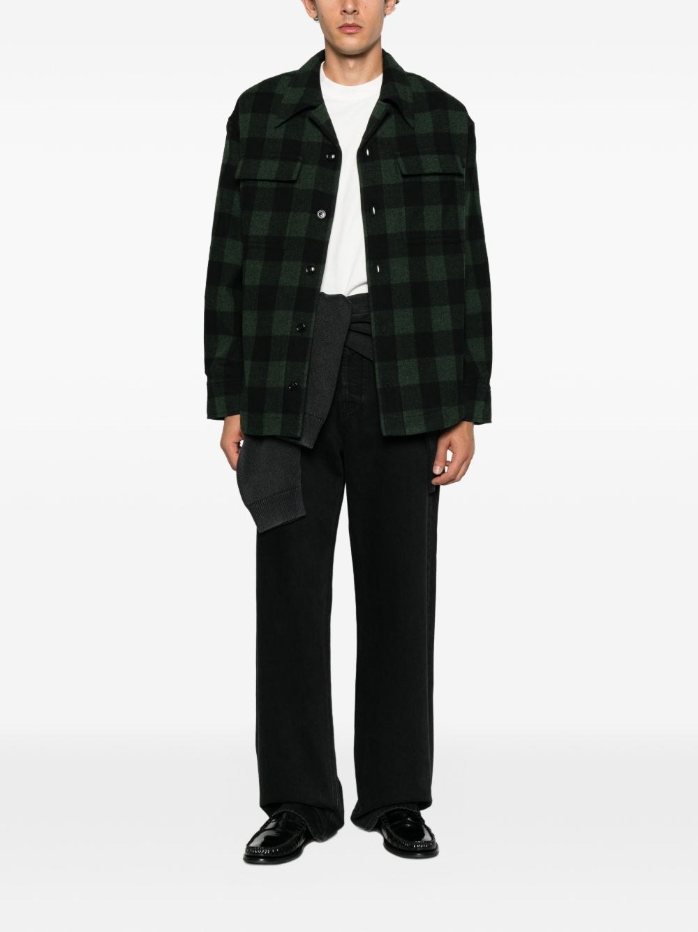Ami Paris Wool Checkec Shirt