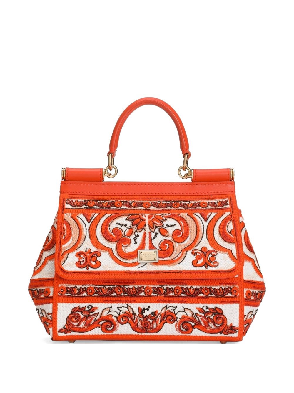 Dolce & Gabbana Borsa Con Stampa Maiolica Sicily