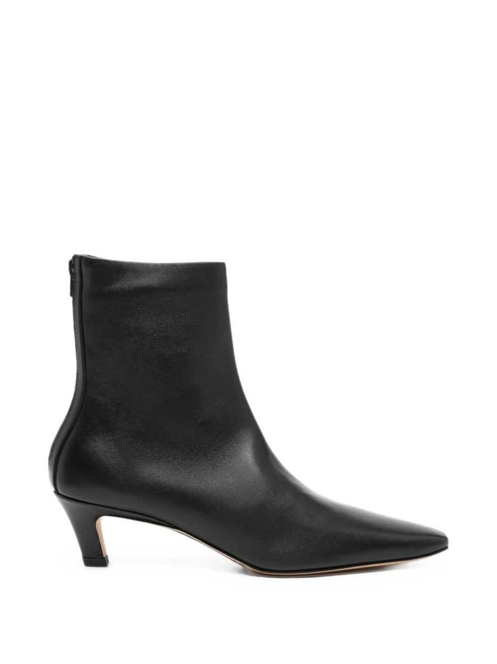 TOTEME Leather Heel Ankle Boots