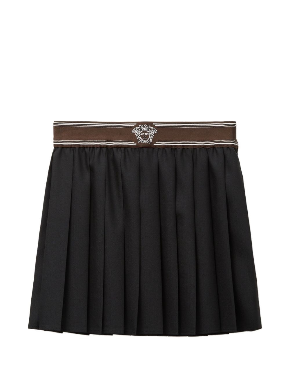 Versace Pleated Wool Skirt