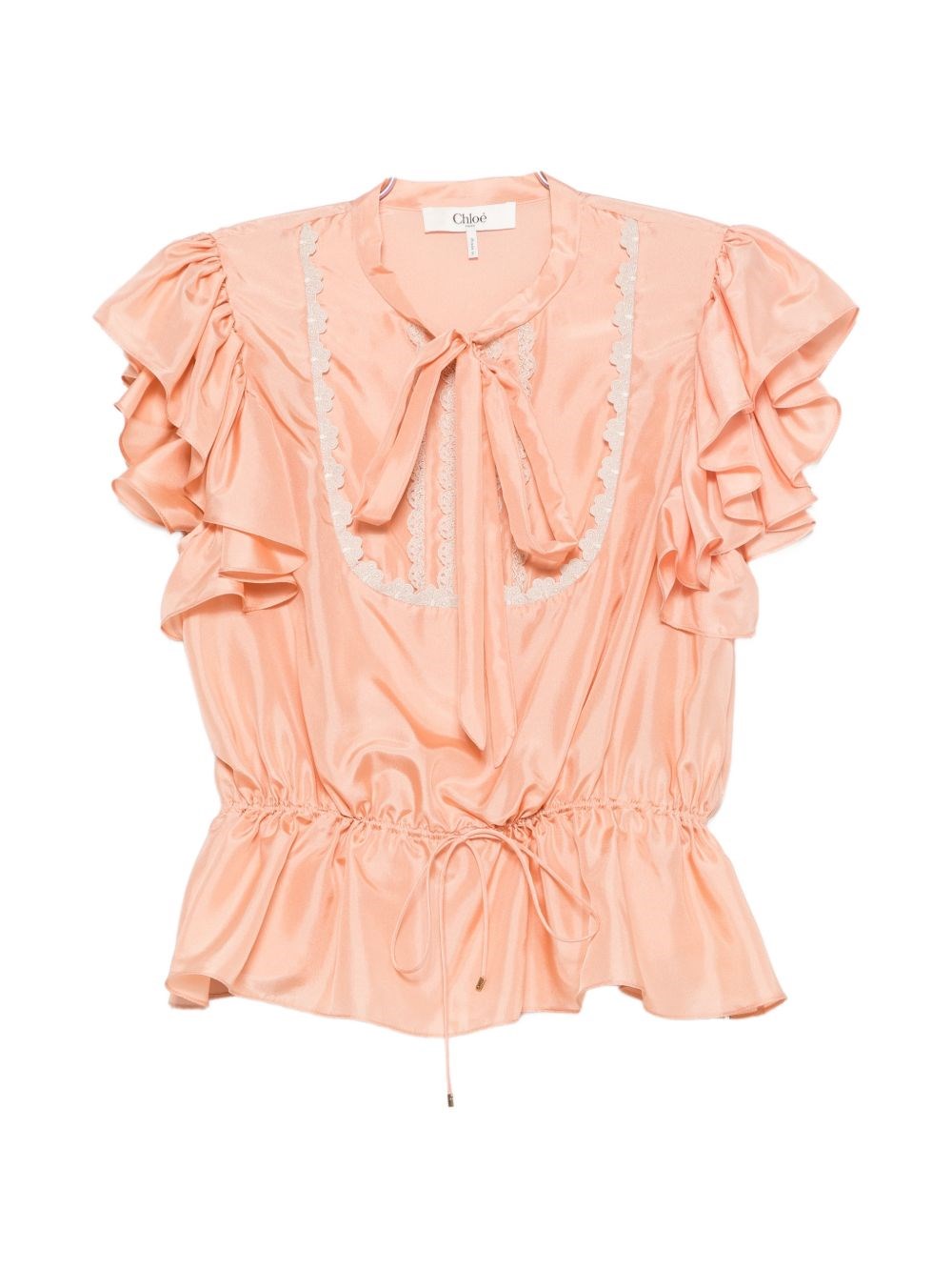 Chloé Silk Rouched Top