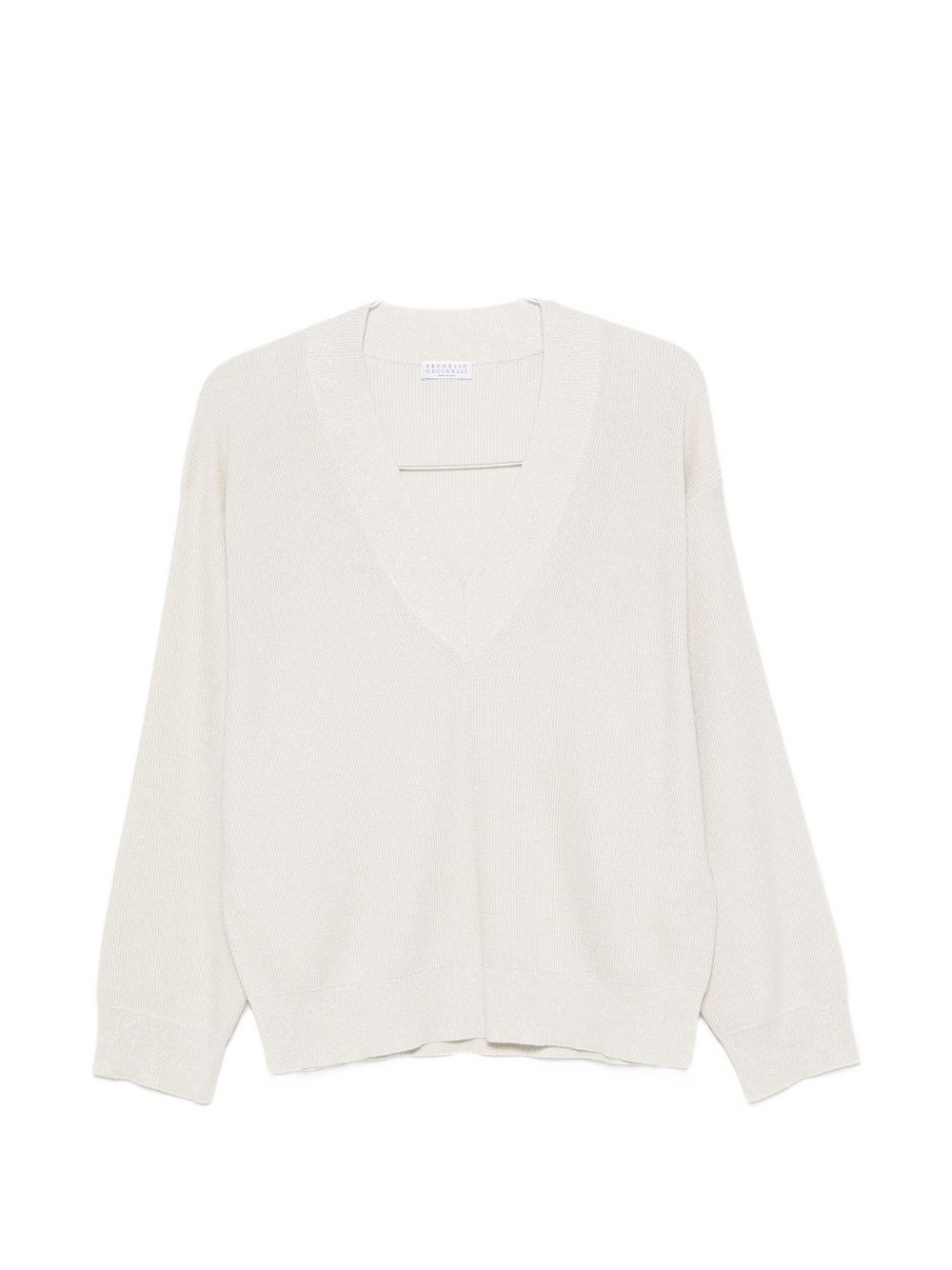 Brunello Cucinelli Cotton V-Necked Sweater