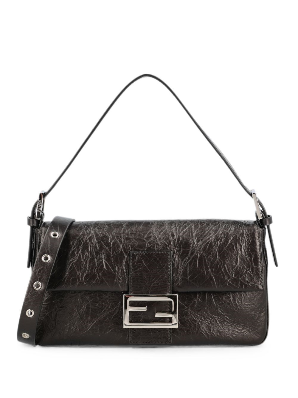 Fendi Baguette Leather Shoulder Bag