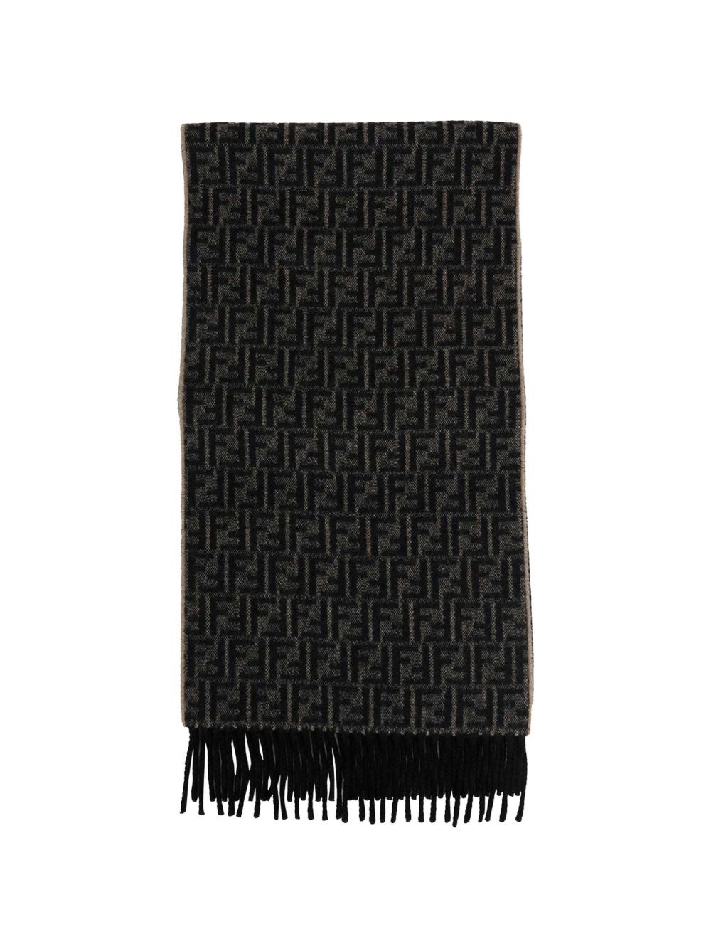Fendi Ff Wool And Cashmere Scarf