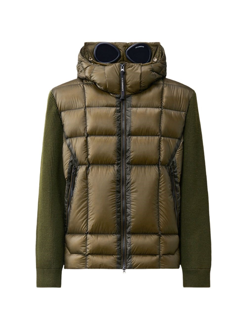 Cp Company Men's Full-Zip Hooded Hybrid Jacket - Ivy Green 683 - L (50) - Image 4