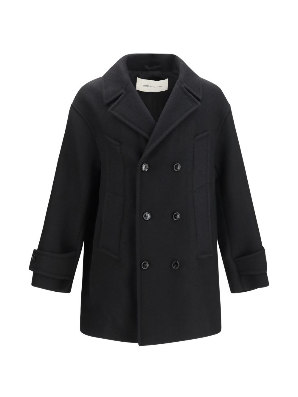 Ami Paris Wool Double-Breasted Coat