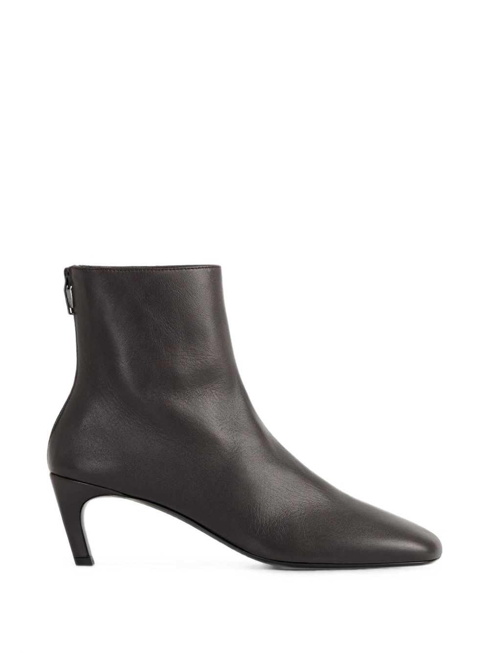 TOTEME Leather Heel Ankle Boots