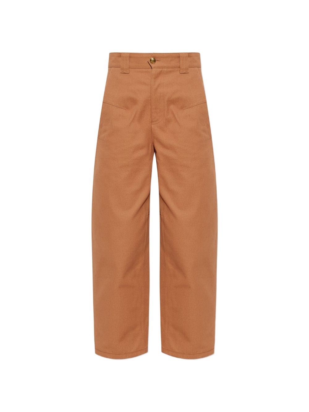 CHLOé | Pantaloni barrel in tela di cotone rosa cipria | Women | 40